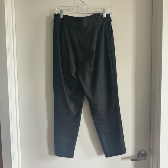 Linen Blend Ankle Pants - Picture 3 of 4